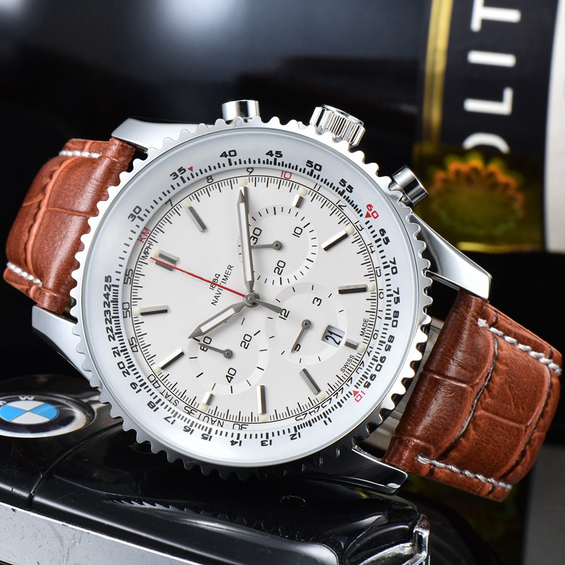 WristWatches for Men 2022 New Mens Watches All Dial Work Quartz Watch 1884 Top Luxury Brand Chronograph Clock leather Belt Men Fashion BREI
WristWatches for Men 2022 New Mens Watches All Dial Work Quartz Watch 1884 Top Luxury Brand Chronograph Clock leather Belt Men Fashion BREI