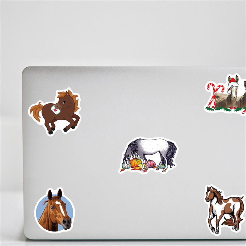 50PCS Horse Riding Stickers equestrian Graffiti Kids Toy Skateboard car Motorcycle Bicycle Sticker Decals Wholesale
