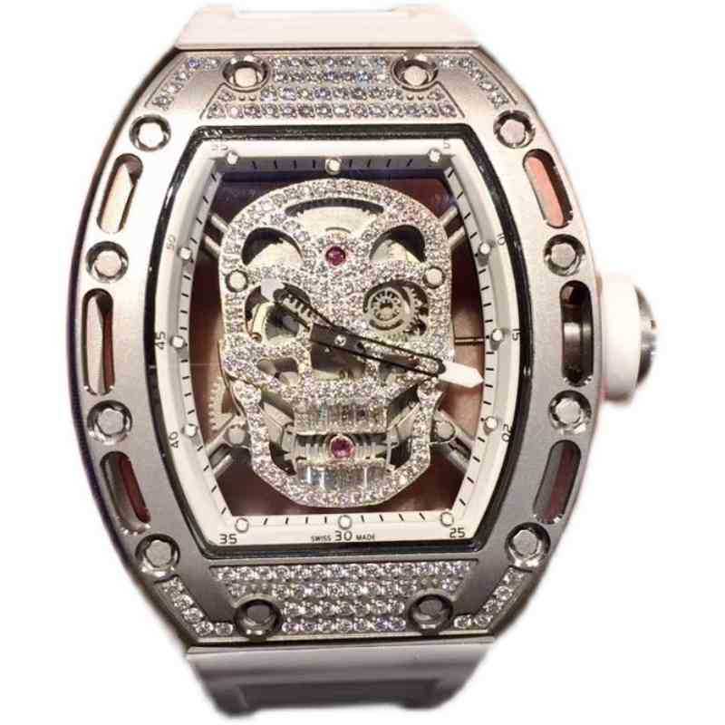 multi-function SUPERCLONE watches wristwatch Luxury richa milles designer men's automatic mechanical watch hollowed out skull with stars and AGOF, Black
multi-function SUPERCLONE watches wristwatch Luxury richa milles designer men's automatic mechanical watch hollowed out skull with stars and AGOF, Black