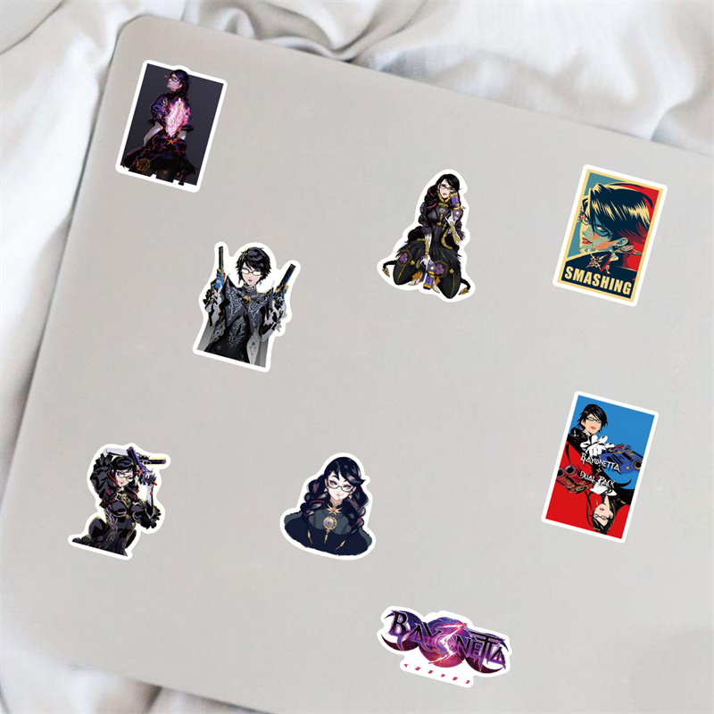 50PCS cartoon game Bayonetta Stickers Jeanne Graffiti Kids Toy Skateboard car Motorcycle Bicycle Sticker Decals Wholesale