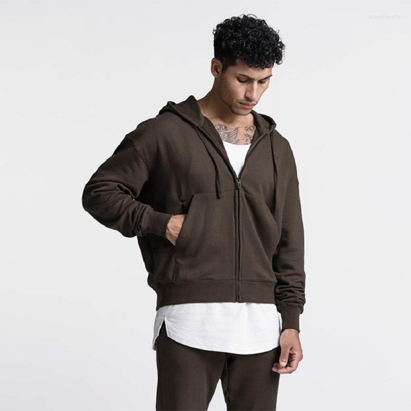 Gym Clothing Autumn Terry Men's Pure Color Sports Hooded Sweater Tide Brand Zipper Cardigan Hoodies Mens Slim Fit Sweatshirt, Brown
Gym Clothing Autumn Terry Men's Pure Color Sports Hooded Sweater Tide Brand Zipper Cardigan Hoodies Mens Slim Fit Sweatshirt, Brown