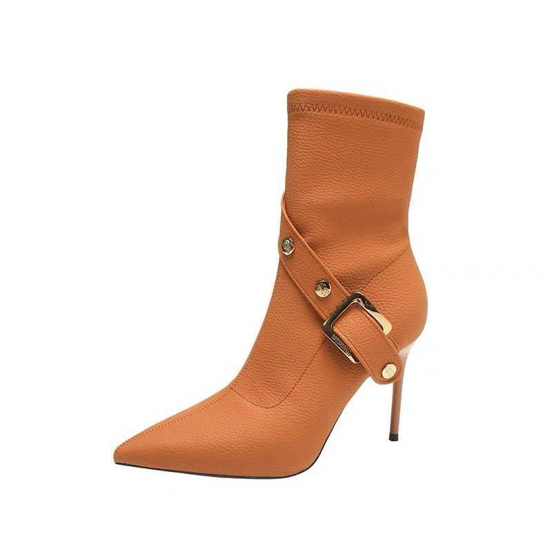Boots Women Short Boots Autumn And Winter New Fashion Women Shoes Be Toe Stiletto Outdoor Comfortable Lace Zipper Women J220923