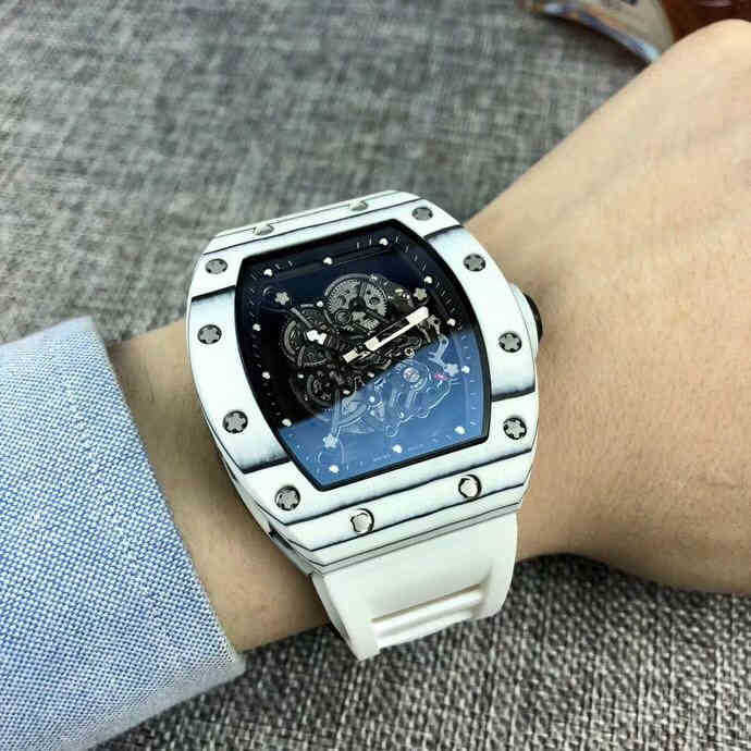 watches wristwatch Luxury richa milles designer men's fully automatic mechanical watch carbon fiber hollow out personalized tape waterproof2 BPNO, Black
watches wristwatch Luxury richa milles designer men's fully automatic mechanical watch carbon fiber hollow out personalized tape waterproof2 BPNO, Black