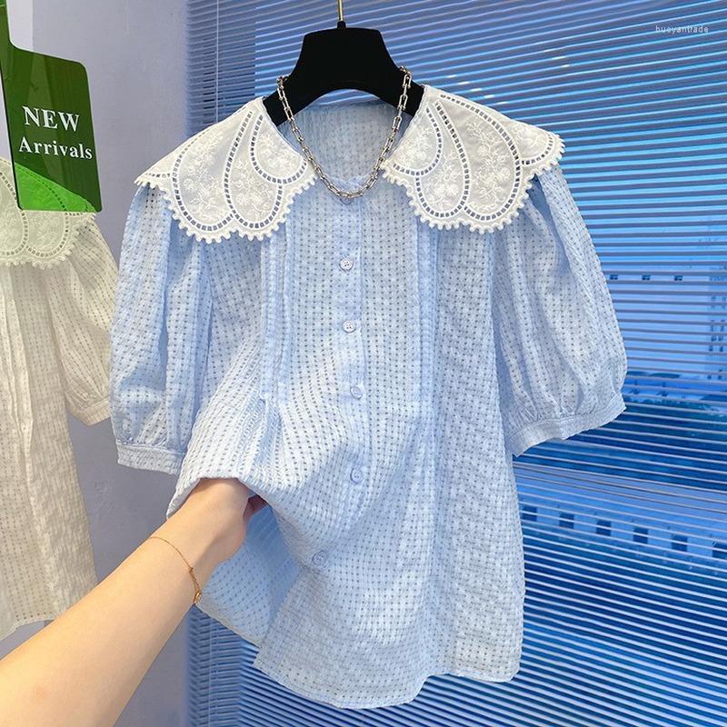 Women's Blouses Women's & Shirts Blusas Mujer Blue Plaid Women Puff Sleeve Doll Shirt Short Crop Tops Sweet Blouse Feminina Lace, White
Women's Blouses Women's & Shirts Blusas Mujer Blue Plaid Women Puff Sleeve Doll Shirt Short Crop Tops Sweet Blouse Feminina Lace, White
