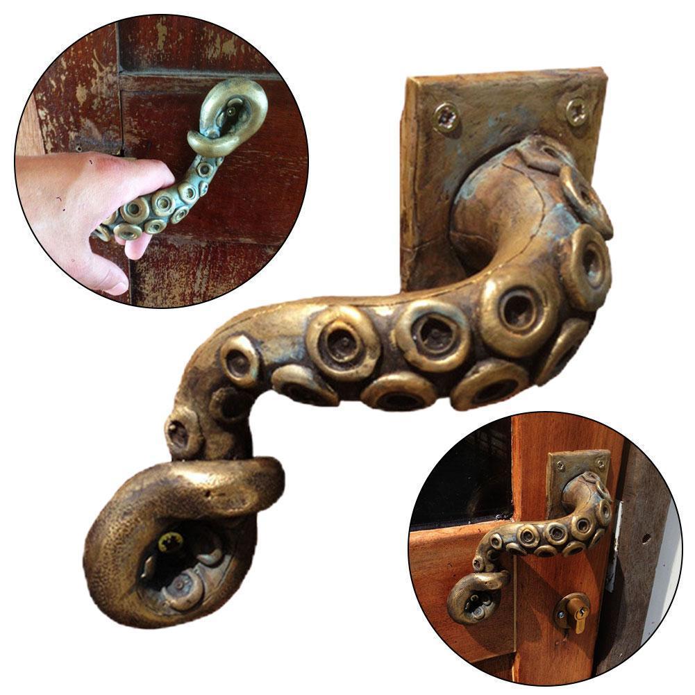 Handles Pulls Vintage Octopus Door Knob Animal Style Outdoor Hook Ancient Furniture Drawer Pull Hardware Bar Handle 221007