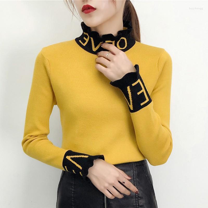 Women's Sweaters Women's 2022 Autumn Winter Korean Long-sleeved Lace Half-high Collar Sweater Slim Letters Women Pullovers, 03
Women's Sweaters Women's 2022 Autumn Winter Korean Long-sleeved Lace Half-high Collar Sweater Slim Letters Women Pullovers, 03