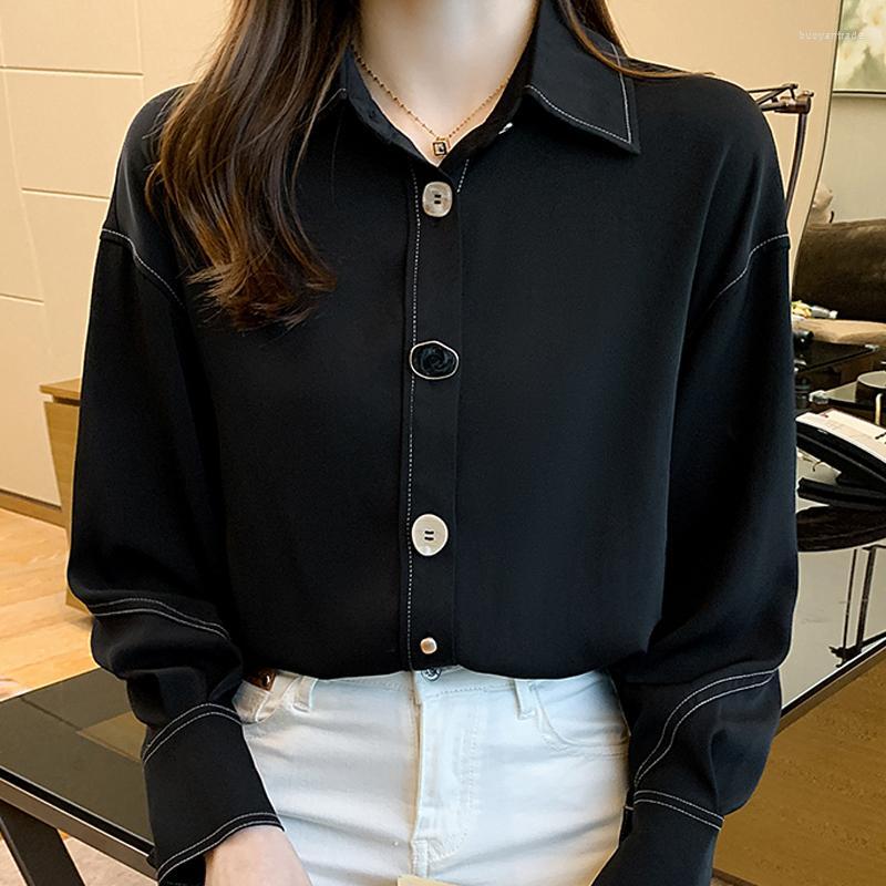 Women' Blouses Women' & Shirts Long Sleeve Chiffon Blouse Women Blusas Mujer De Moda 2022 Turn Down Collar Black Shirt Tops
Women' Blouses Women' & Shirts Long Sleeve Chiffon Blouse Women Blusas Mujer De Moda 2022 Turn Down Collar Black Shirt Tops