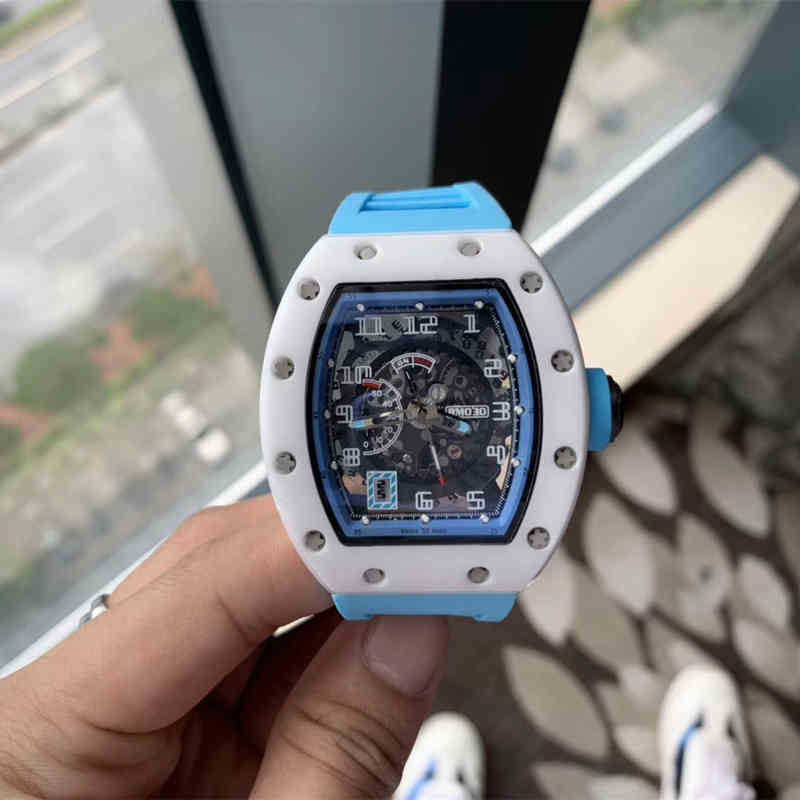 watches wristwatch Luxury richa milles designer men's automatic mechanical watch white ceramic hollow out personalized tape calendar atmosphere fashion E96Z, Black
watches wristwatch Luxury richa milles designer men's automatic mechanical watch white ceramic hollow out personalized tape calendar atmosphere fashion E96Z, Black