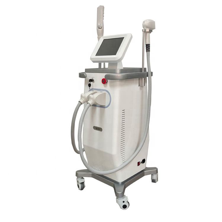 New Ce 2in1 808 Diode Laser Hair Removal Q Switched Nd Yag 755 Nm Picosecond Laser Tattoo Remove Machine