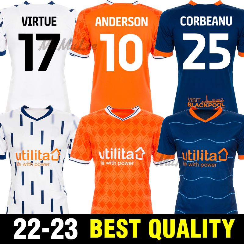 22 23 Blackpool Soccer Jerseys YATES FIORINI Home away DALE CONNOLLY GABRIEL Football Shirt CORBEANU HAMILTON KEOGH ANDERSONE BOWLER, 22/23 away
22 23 Blackpool Soccer Jerseys YATES FIORINI Home away DALE CONNOLLY GABRIEL Football Shirt CORBEANU HAMILTON KEOGH ANDERSONE BOWLER, 22/23 away