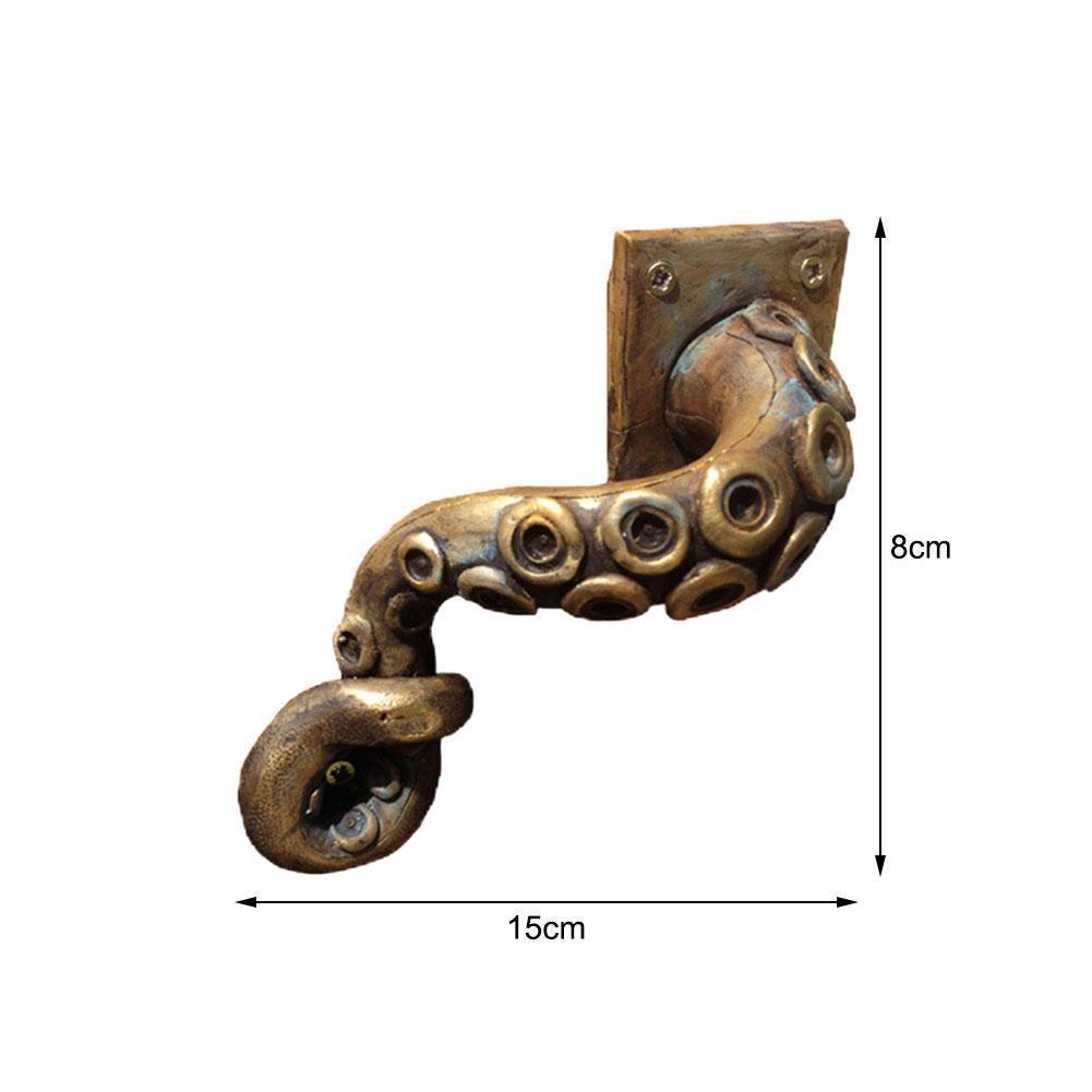 Handles Pulls Vintage Octopus Door Knob Animal Style Outdoor Hook Ancient Furniture Drawer Pull Hardware Bar Handle 221007