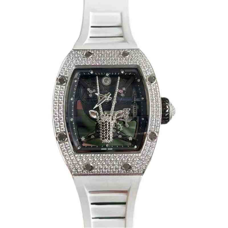 watches wristwatch Luxury richa milles designer men's fully automatic mechanical watch cotton goat personality hollowed out wine barrel wit M8JS, Silver
watches wristwatch Luxury richa milles designer men's fully automatic mechanical watch cotton goat personality hollowed out wine barrel wit M8JS, Silver
