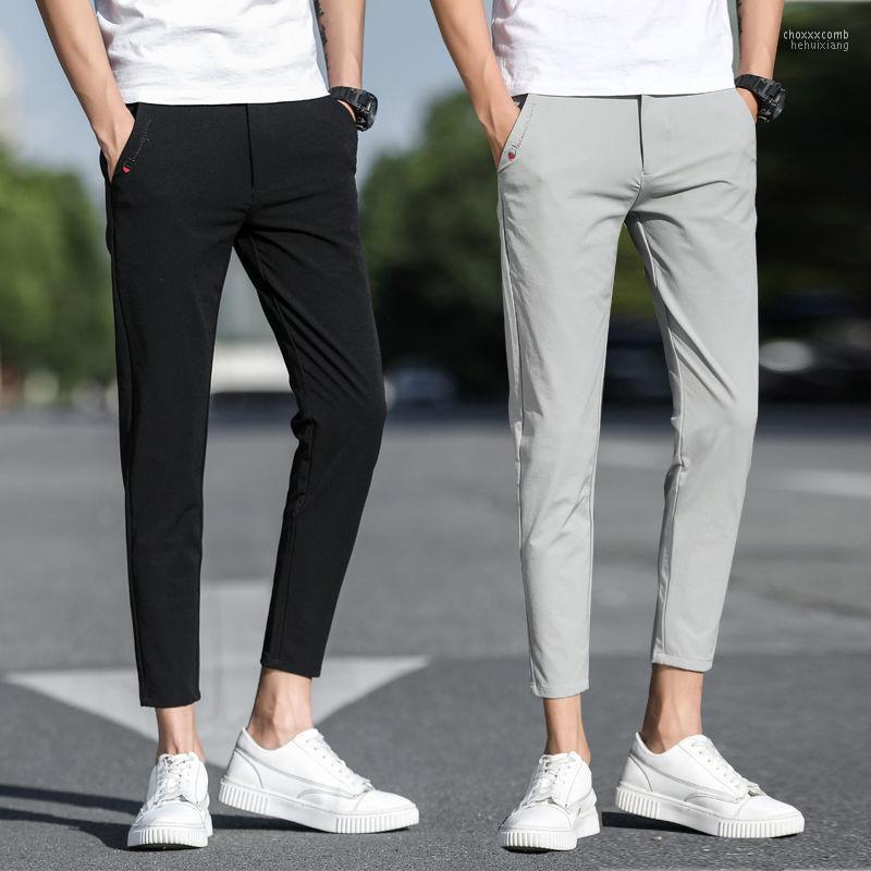 Men's Pants Men's 2022 Summer Fiber Casual Ankle-Length Thin Korean FashionMale Slim Fit All-match Leisure Trousers Black, Ankle leng light gre
Men's Pants Men's 2022 Summer Fiber Casual Ankle-Length Thin Korean FashionMale Slim Fit All-match Leisure Trousers Black, Ankle leng light gre