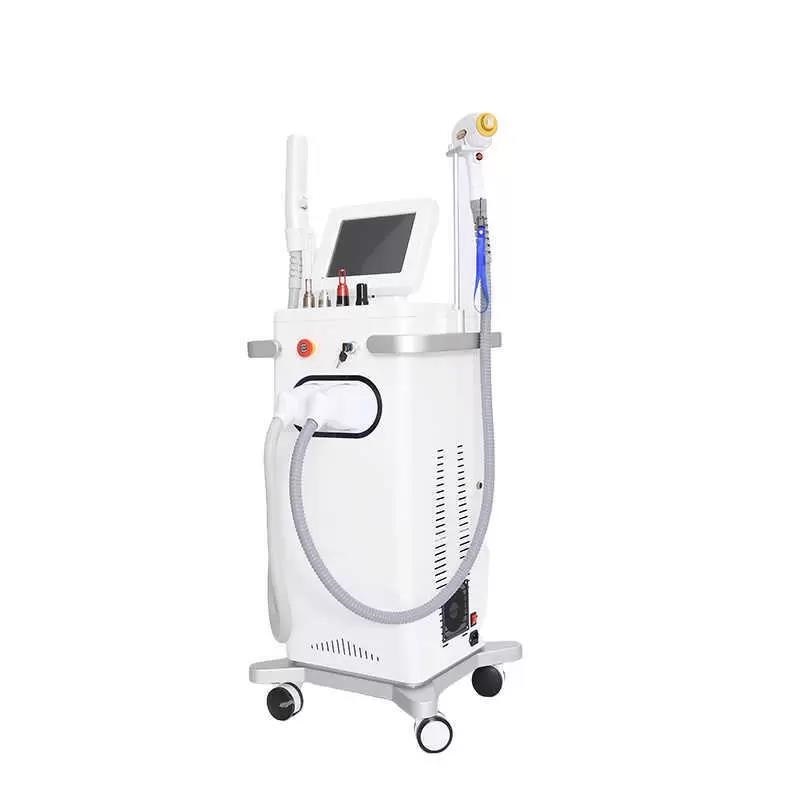 New Ce 2in1 808 Diode Laser Hair Removal Q Switched Nd Yag 755 Nm Picosecond Laser Tattoo Remove Machine