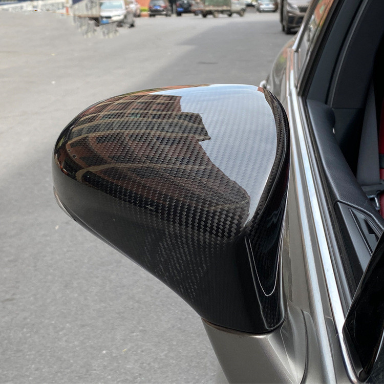 Car Mirrors For Lexus ES/IS/GS /RC/CT200 Dry Carbon Fiber Rearview Mirror Cover Upgrade Housing Caps Cover