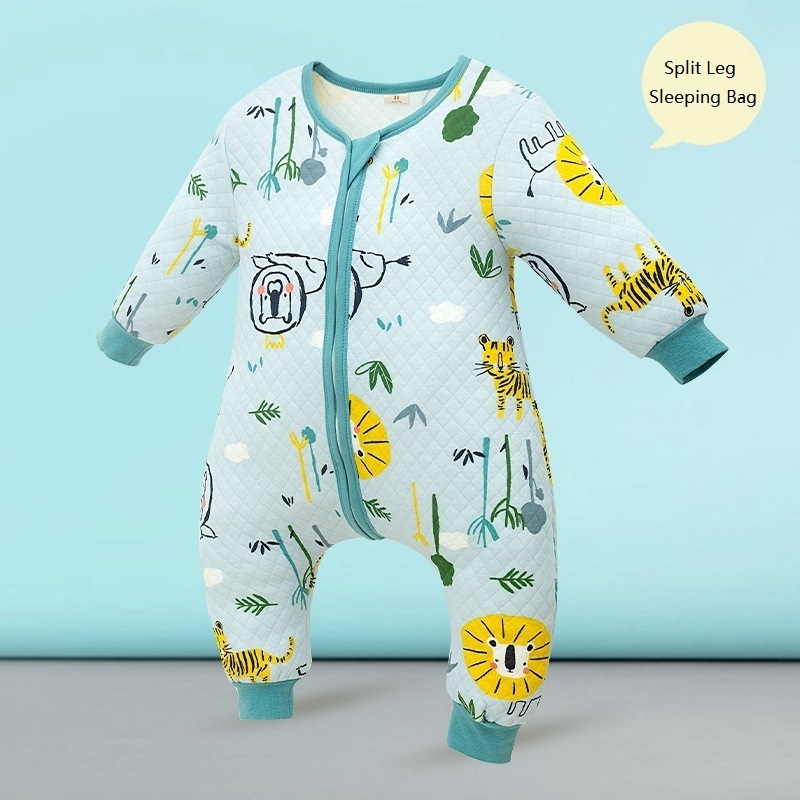Sleeping Bags Baby Bag Cartoon Infantil Spring Autumn For Cotton Toddler Sleep Sack Kids Slaapzak Bed Soft Children Pajamas Jumpsuit 221007