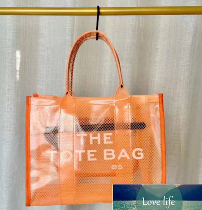 New handbag tote bags large Letter women Marc shoppingbag Macaron candy color mesh letters trend PVC beach bag with logo, As pic
New handbag tote bags large Letter women Marc shoppingbag Macaron candy color mesh letters trend PVC beach bag with logo, As pic