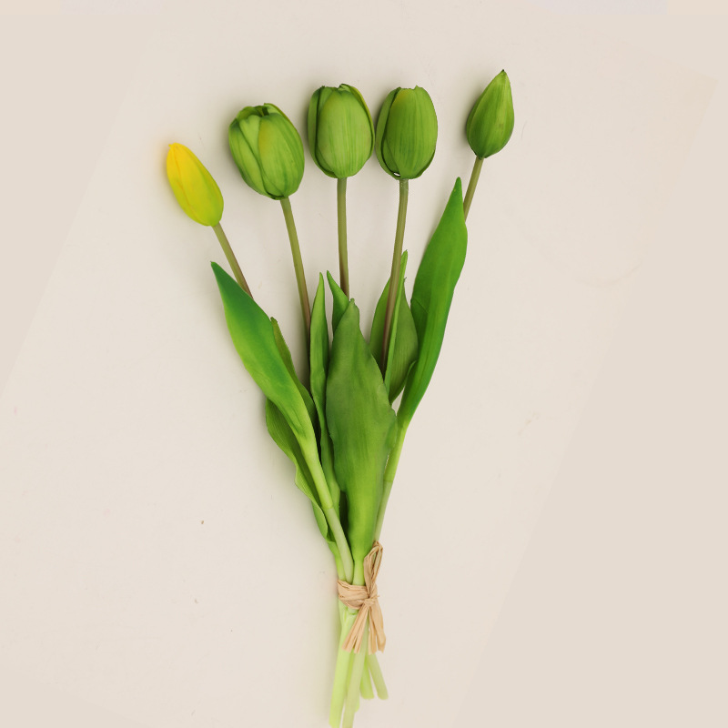 Artificial Flower Wedding flowers hand holding 5 pieces tied Dutch tulips