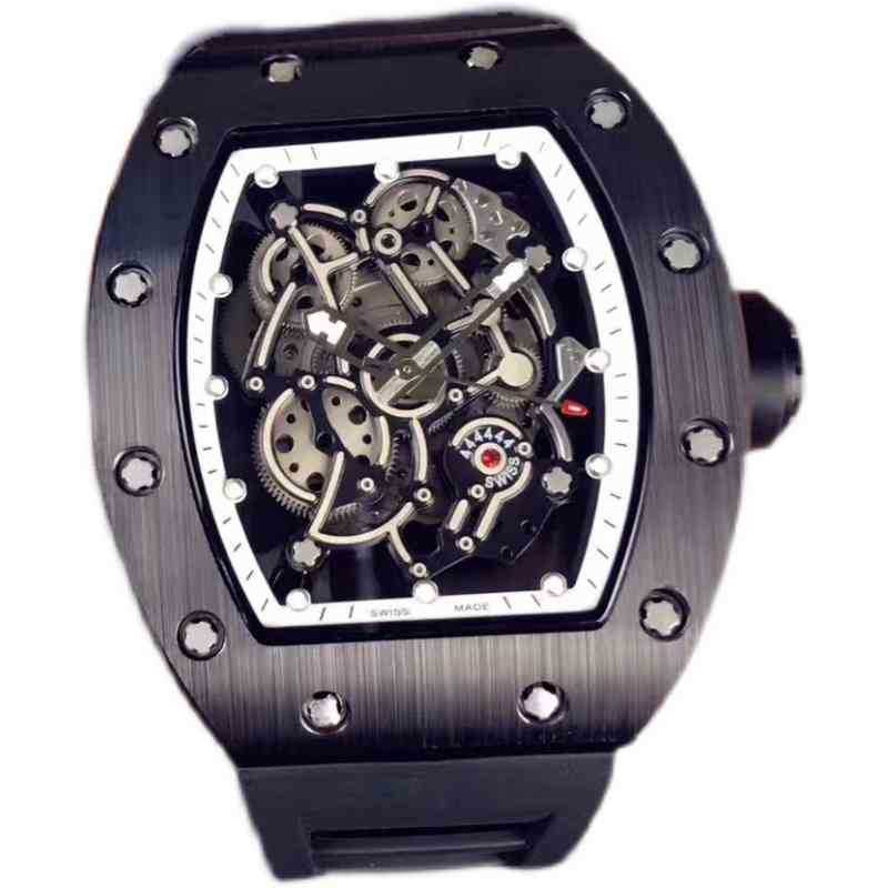 watches wristwatch Luxury richa milles designer men's fully automatic mechanical watch ceramic hollow out personalized adhesive tape tide l UQOD, Black
watches wristwatch Luxury richa milles designer men's fully automatic mechanical watch ceramic hollow out personalized adhesive tape tide l UQOD, Black