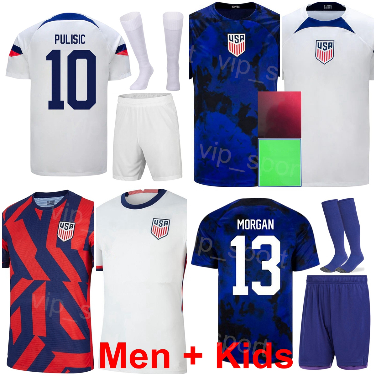 Soccer Sets/Tracksuits Men Youth US Soccer Megan Rapinoe Jerseys United States Ricardo Pepi Jesus Ferreira Christian Pulisic Alex Morgan Football Shirt Kits 2022, Kids
Soccer Sets/Tracksuits Men Youth US Soccer Megan Rapinoe Jerseys United States Ricardo Pepi Jesus Ferreira Christian Pulisic Alex Morgan Football Shirt Kits 2022, Kids