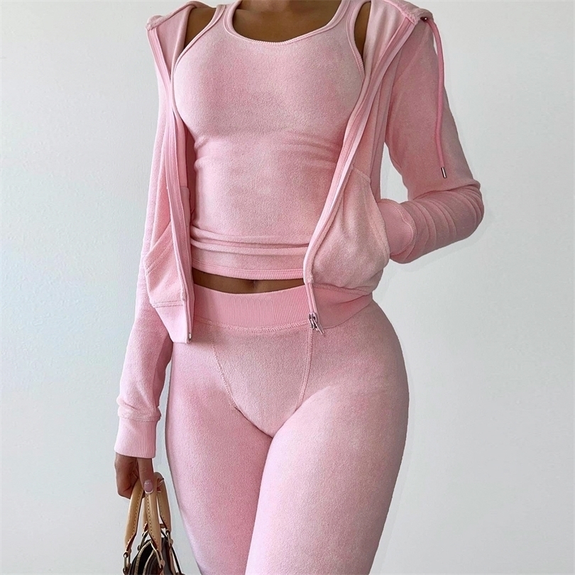 Womens Two Piece Pants Ronikasha 3 Piece Outfits for Women Velour Tracksuit Long Sleeves Hoodie Jackets with Tank and Jogger Pants Set Sweatsuit 221007, Khaki
Womens Two Piece Pants Ronikasha 3 Piece Outfits for Women Velour Tracksuit Long Sleeves Hoodie Jackets with Tank and Jogger Pants Set Sweatsuit 221007, Khaki