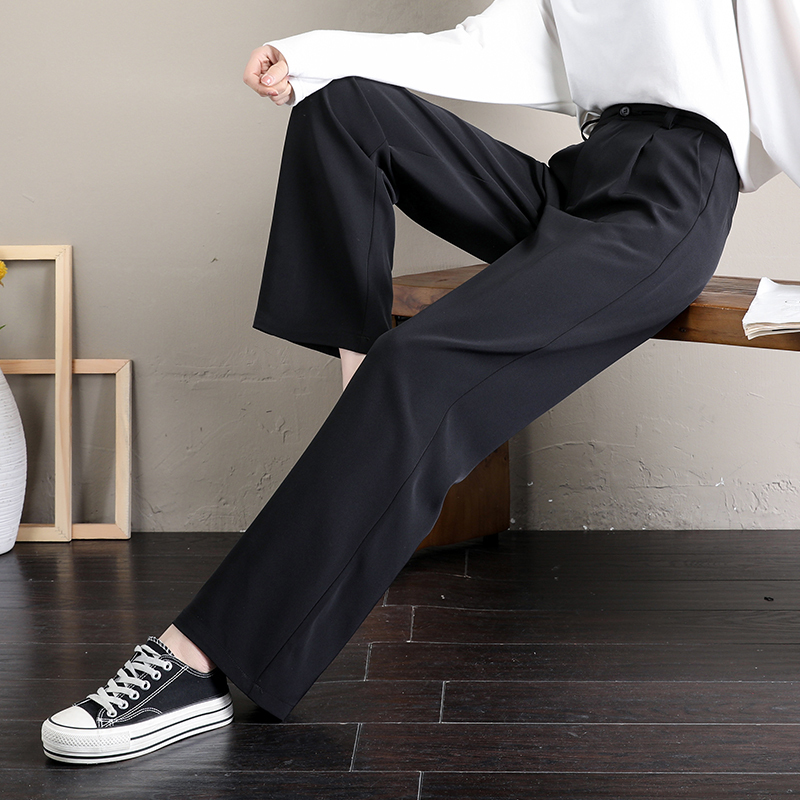 Womens Pants Capris Pants Women Fulllength Simple Elegant Slim Students Womens Straight Trousers Korean Style High Quality Female Solid Loose 221007