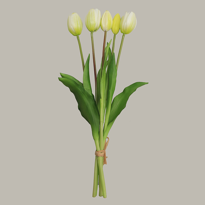 Wedding Flowers 5 Heads Artificial Tulips bouquet Flower for Home Wedding Decorations