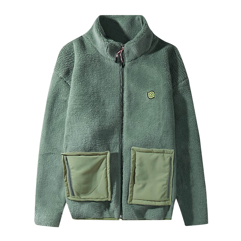 Autumn Winter Big Pocket Lambswool Jackets Mens Fashion Brand Loose Thickened Velvet Joker Sweater Coat, Green
Autumn Winter Big Pocket Lambswool Jackets Mens Fashion Brand Loose Thickened Velvet Joker Sweater Coat, Green