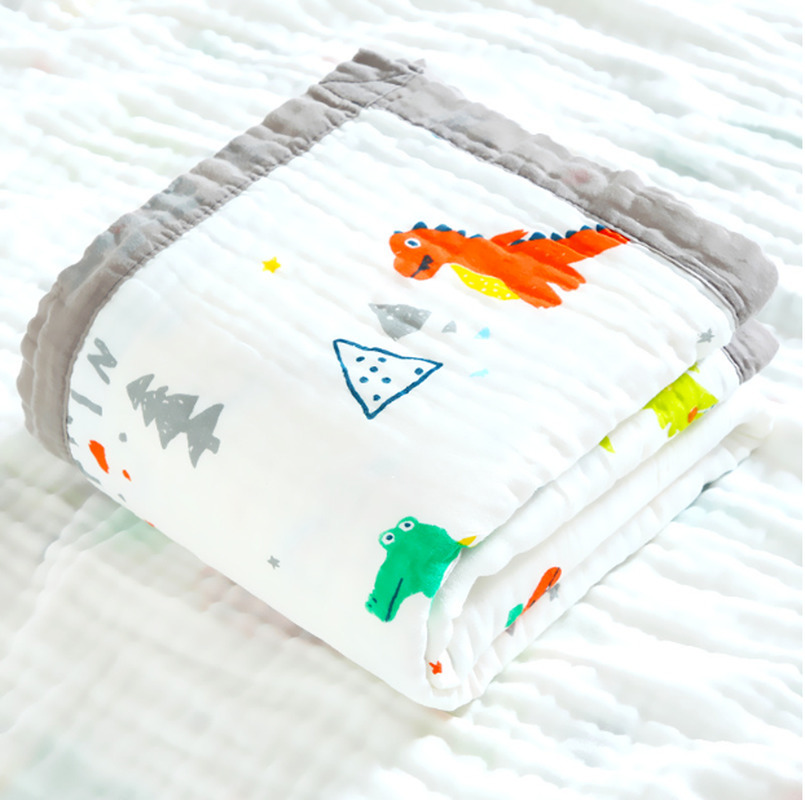 Sleeping Bags Summer Four Layers Bamboo Fiber Muslin Swaddle Baby Blankets Wrap for born Thin Air Condition Blanket Bath Towel 221007