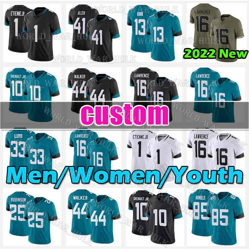 16 Trevor Lawrence Jersey Football 41 Josh Allen 1 Travis Etienne Jr Jacksonville Jaguars Devin Lloyd Christian Kirk Travon Walker 25 James Robinson Tim Tebow Arnold, Women jersey(m z h)
16 Trevor Lawrence Jersey Football 41 Josh Allen 1 Travis Etienne Jr Jacksonville Jaguars Devin Lloyd Christian Kirk Travon Walker 25 James Robinson Tim Tebow Arnold, Women jersey(m z h)