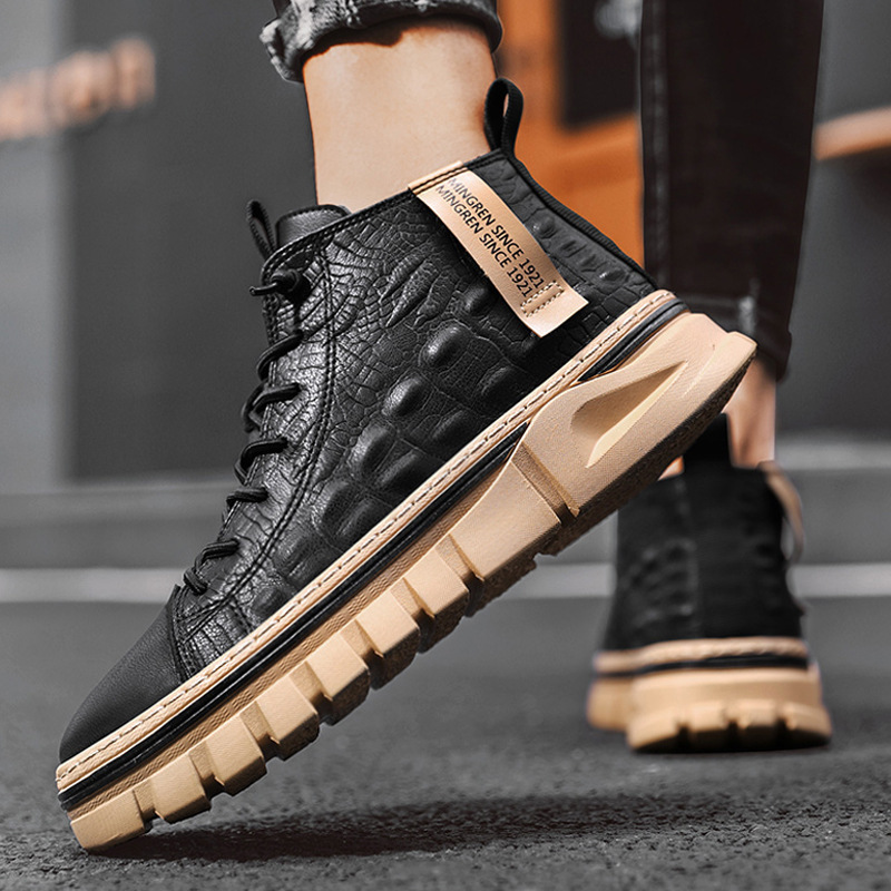 Boots Men Boots Hightop Platform Leather Sneakers Indestructible Steel Toe Boots Handmade Retro Casual Business Footwear 221008, Black
Boots Men Boots Hightop Platform Leather Sneakers Indestructible Steel Toe Boots Handmade Retro Casual Business Footwear 221008, Black