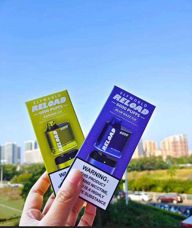 Disposable E cigarettes Kits ELFWORLD RELOAD replaceable POD system vape 12ml 6000 puffs 650mah rechargeable battery mesh coil vapes LOWIT
Disposable E cigarettes Kits ELFWORLD RELOAD replaceable POD system vape 12ml 6000 puffs 650mah rechargeable battery mesh coil vapes LOWIT