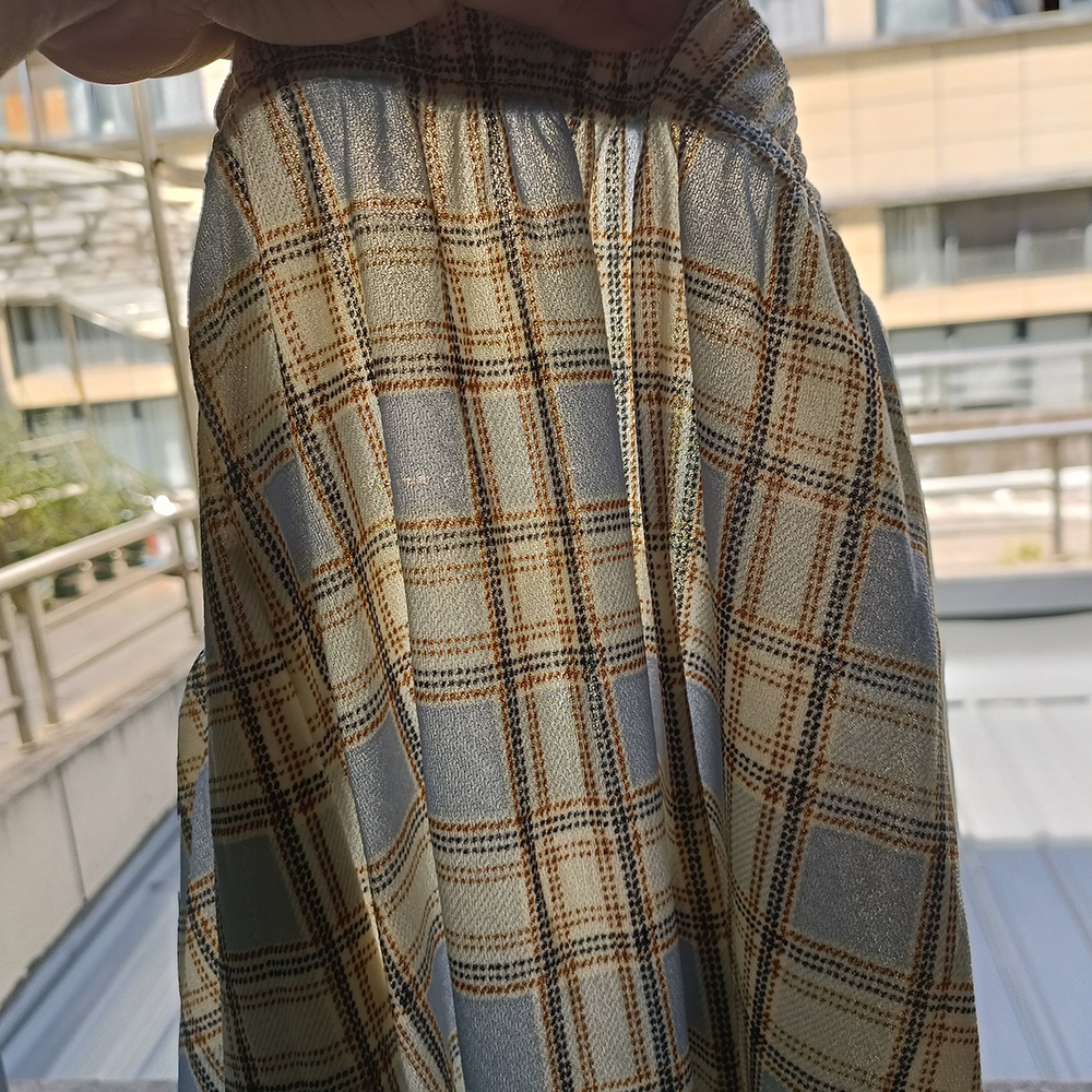 Womens Pants Capris Vintage Plaid Women Pants High Waist Wide Leg Straight Pant Loose Casual Female Trousers Wide Leg Pant Fashion Streetwear 221007