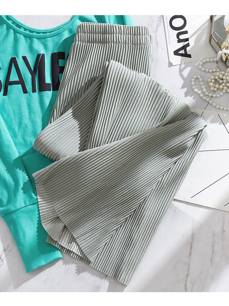 Womens Pants Capris Womens Soft Comfort Ice Silk Pants Summer Basic Baggy Long Wide Trousers for Women High Waist Sweatpants Womens Straight Pant 2210