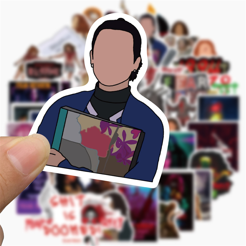 50PCS Horror Movie Fear Street Stickers Graffiti Kids Toy Skateboard car Motorcycle Bicycle Sticker Decals Wholesale