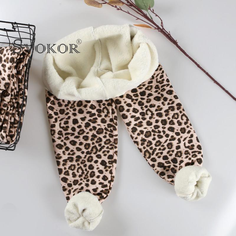 Womens Pants s SVOKOR Winter Warm Women Leopard Print Velvet Thickened Leggings Sexy Slim High Waist ColdResistant Pencil 221007
