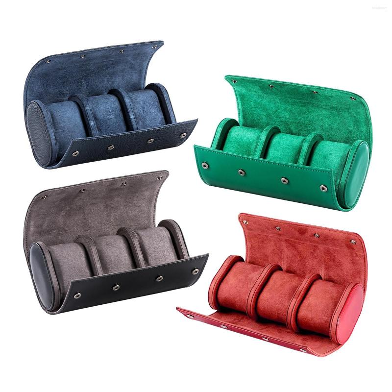 Watch Boxes 3 Slots Portable Storage Box Chic Vintage Leather Watches Roll Travel Case Wristwatch Pouch Organizer Gift
Watch Boxes 3 Slots Portable Storage Box Chic Vintage Leather Watches Roll Travel Case Wristwatch Pouch Organizer Gift