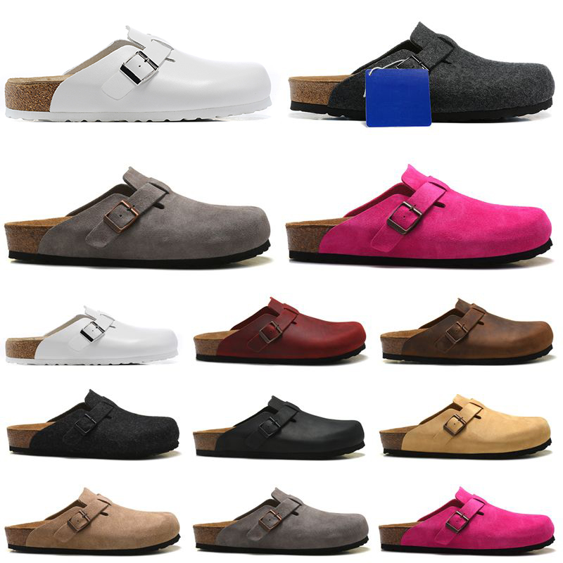 designer birkens tock Clogs sandals men women slide slippers Boston Soft Footbed Clog Pink Black White Gray Red Suede Leather Buckle Strap Shoes 35-45
designer birkens tock Clogs sandals men women slide slippers Boston Soft Footbed Clog Pink Black White Gray Red Suede Leather Buckle Strap Shoes 35-45