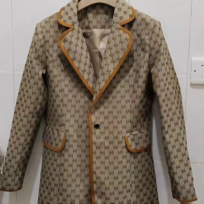 E-49 fashion women suit designer clothes blazer Double G spring new released topsPIWT, Brown
E-49 fashion women suit designer clothes blazer Double G spring new released topsPIWT, Brown
