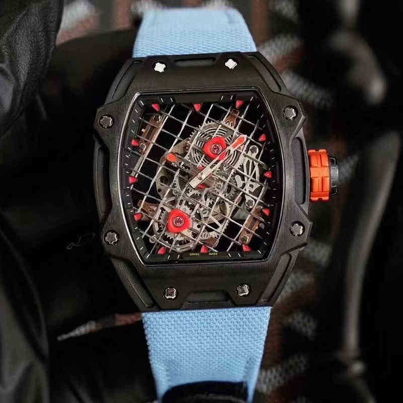 Watch designer Luxury Mens Mechanical Wine Barrel Richa Milles Rm27-04 Series Automatic Carbon Fiber Case Tape Men's Swiss Movement Wristwat DWVP, Black
Watch designer Luxury Mens Mechanical Wine Barrel Richa Milles Rm27-04 Series Automatic Carbon Fiber Case Tape Men's Swiss Movement Wristwat DWVP, Black