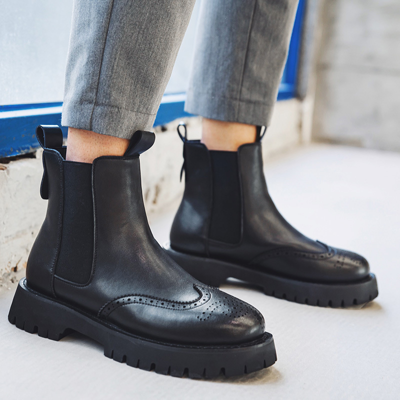 Boots Men Chelsea Slip on Pu Leather Ankle Platform Casual Chunky Heel Botas Punk Gothic Shoes Short 221008, Black
Boots Men Chelsea Slip on Pu Leather Ankle Platform Casual Chunky Heel Botas Punk Gothic Shoes Short 221008, Black