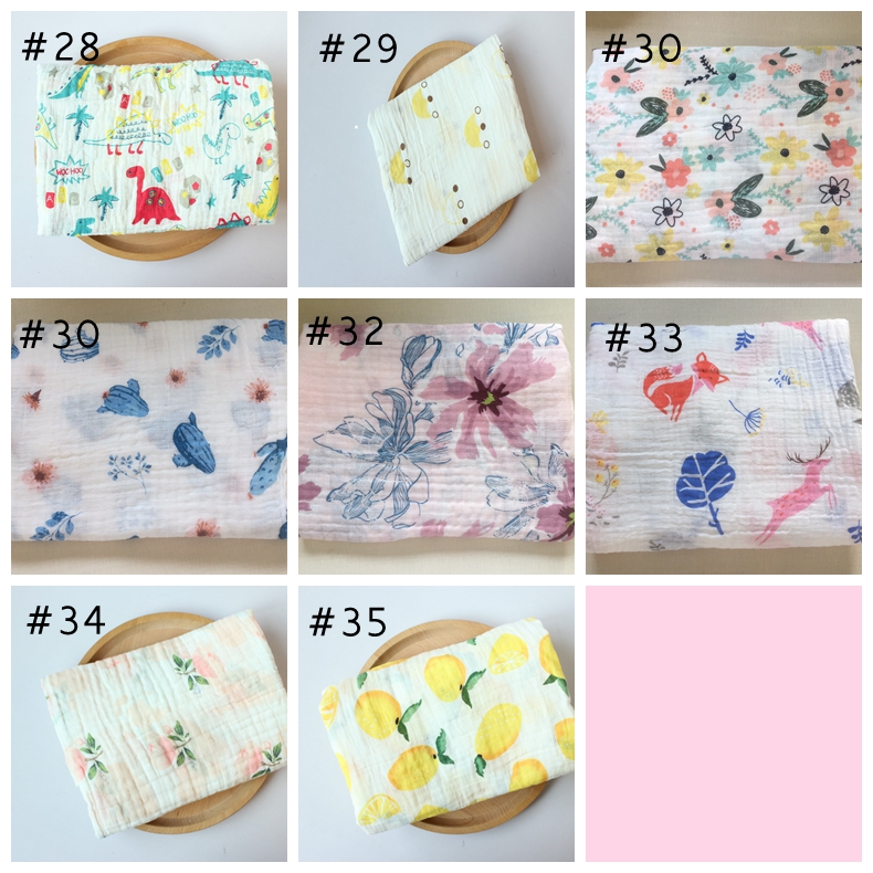 115X115CM Muslin Blanket Cotton Baby Swaddle Soft Newborn Blanket Bath Towel Gauze Infant Kids Wrap Sleepsack Stroller Cover WLL1711