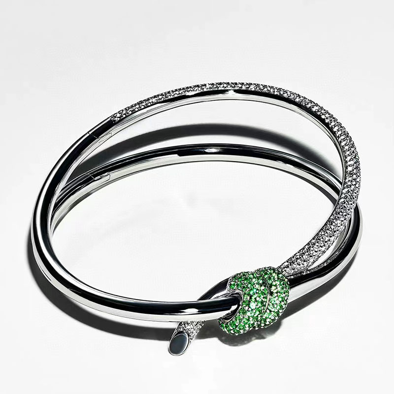 Brand Luxury Knot Designer Bangle Bracelet Double Line Womens 18K Gold Silver Green Crystal Diamond Bangles Bracelets Jewelry Christimas Gift
Brand Luxury Knot Designer Bangle Bracelet Double Line Womens 18K Gold Silver Green Crystal Diamond Bangles Bracelets Jewelry Christimas Gift