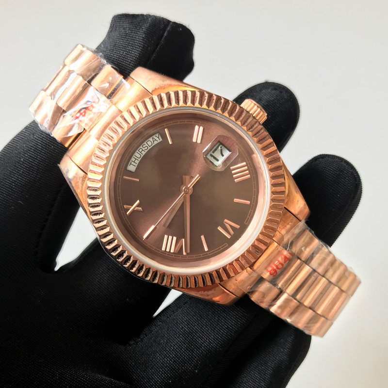 Luxury watches aaa watch Rose Gold case 40mm size roman numerals dial automatic mechanical men watches quality stainless steel wristwatches
Luxury watches aaa watch Rose Gold case 40mm size roman numerals dial automatic mechanical men watches quality stainless steel wristwatches