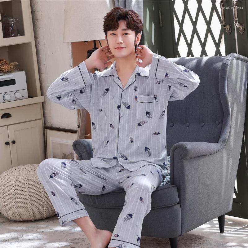 Men's Sleepwear Yuzhenli Man Spring Autumn Long Sleeved Trousers Pajama Set Cotton Turn-down Collar Men's Pajamas Sleeping Wear Men, Picture shown
Men's Sleepwear Yuzhenli Man Spring Autumn Long Sleeved Trousers Pajama Set Cotton Turn-down Collar Men's Pajamas Sleeping Wear Men, Picture shown