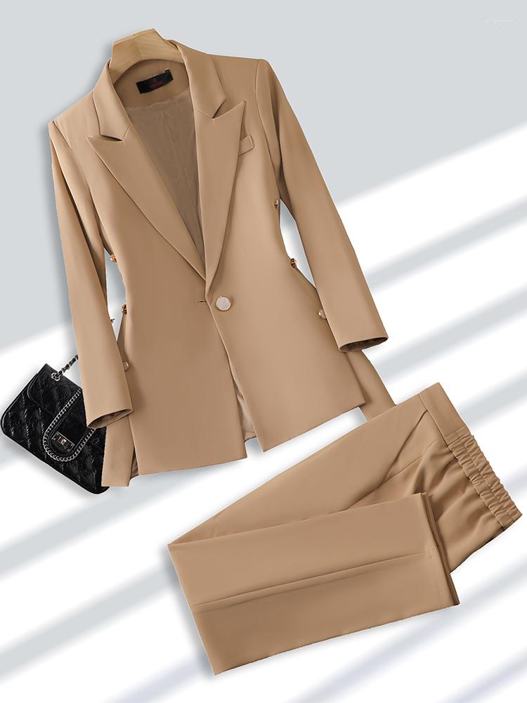 Women' Two Piece Pants Fashion Beige Khaki Black Ladies Pant Suit 2 Set Blazer Women Office Business Work Wear Formal Jacket And Trouser, Black 2 piece set
Women' Two Piece Pants Fashion Beige Khaki Black Ladies Pant Suit 2 Set Blazer Women Office Business Work Wear Formal Jacket And Trouser, Black 2 piece set