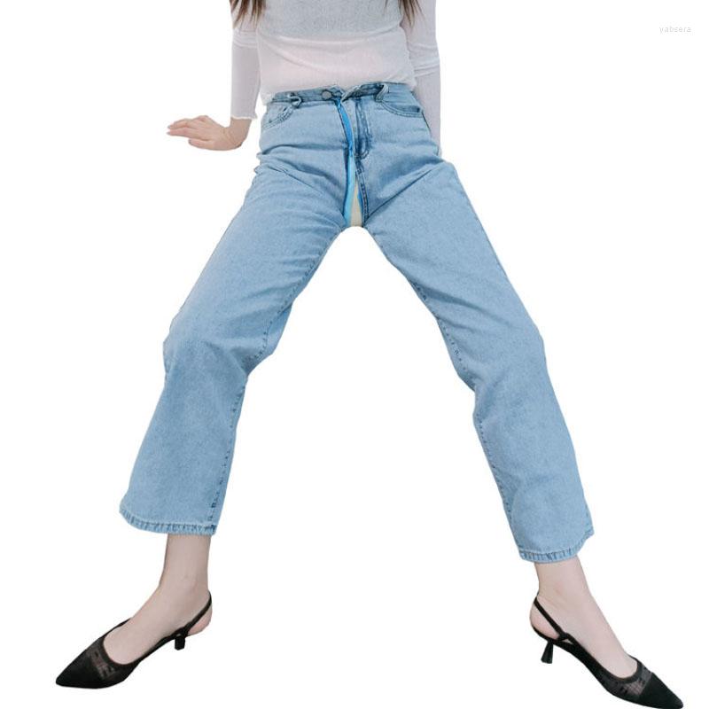 Women's Jeans Summer Outdoor Open Crotch Full Zipper Pants Women's Invisible Wide-Leg Couple Convenient Mujer, Light blue
Women's Jeans Summer Outdoor Open Crotch Full Zipper Pants Women's Invisible Wide-Leg Couple Convenient Mujer, Light blue