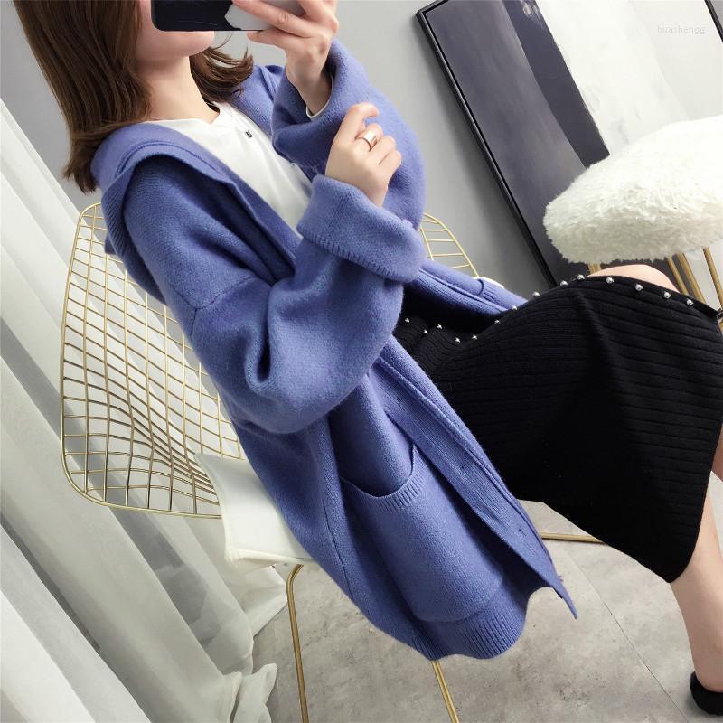 Women's Sweaters Women's 2022 Winter And Autumn Female Hooded Cardigans Atwing Sleeve Solid Office Lady Thick Top, Blue
Women's Sweaters Women's 2022 Winter And Autumn Female Hooded Cardigans Atwing Sleeve Solid Office Lady Thick Top, Blue