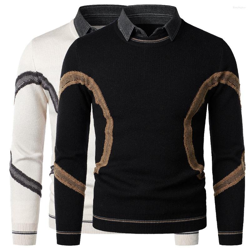 Men's Sweaters YM632 Autumn And Winter Of 2022 Men's Wear Good Quality British Slim Denim Shirt Collar Long Sleeve Sweater, Black
Men's Sweaters YM632 Autumn And Winter Of 2022 Men's Wear Good Quality British Slim Denim Shirt Collar Long Sleeve Sweater, Black