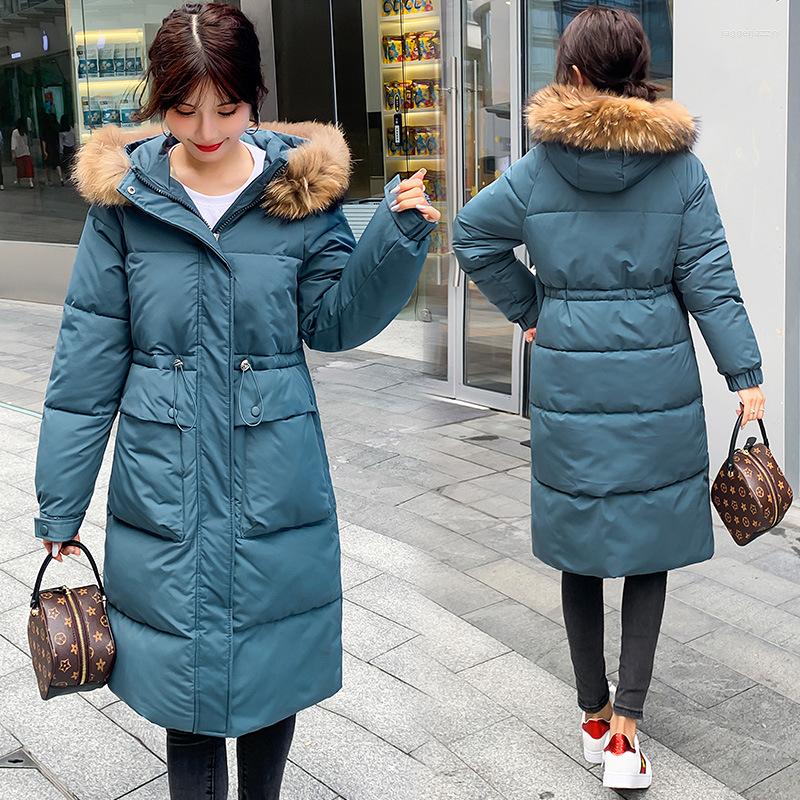 Women's Trench Coats Parka Loose Women's Wear Large Wool Collar Hooded Down Cotton Jacket With Drawstring Knee Length, Khaki
Women's Trench Coats Parka Loose Women's Wear Large Wool Collar Hooded Down Cotton Jacket With Drawstring Knee Length, Khaki